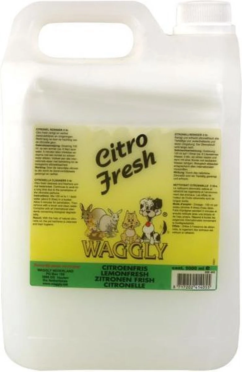 Waggly Citro Fresh Geurverwijderaar - 5 L 5 Waggly Citro Fresh Geurverwijderaar - 5 L - Afbeelding 3