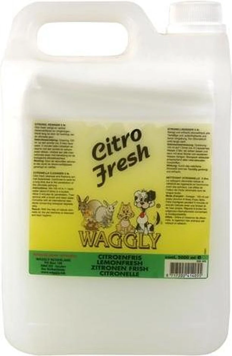 Waggly Citro Fresh Geurverwijderaar - 5 L 6 Waggly Citro Fresh Geurverwijderaar - 5 L - Afbeelding 4
