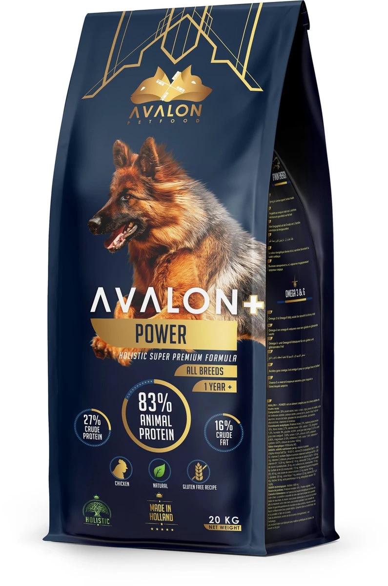 Avalon Petfood +Power - Hondenvoer - 20 Kg 3 Avalon Petfood +Power - Hondenvoer - 20 Kg