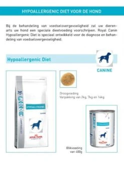Royal Canin Hypoallergenic - Hondenvoer - 14 Kg -Dierenwinkel 822x1200