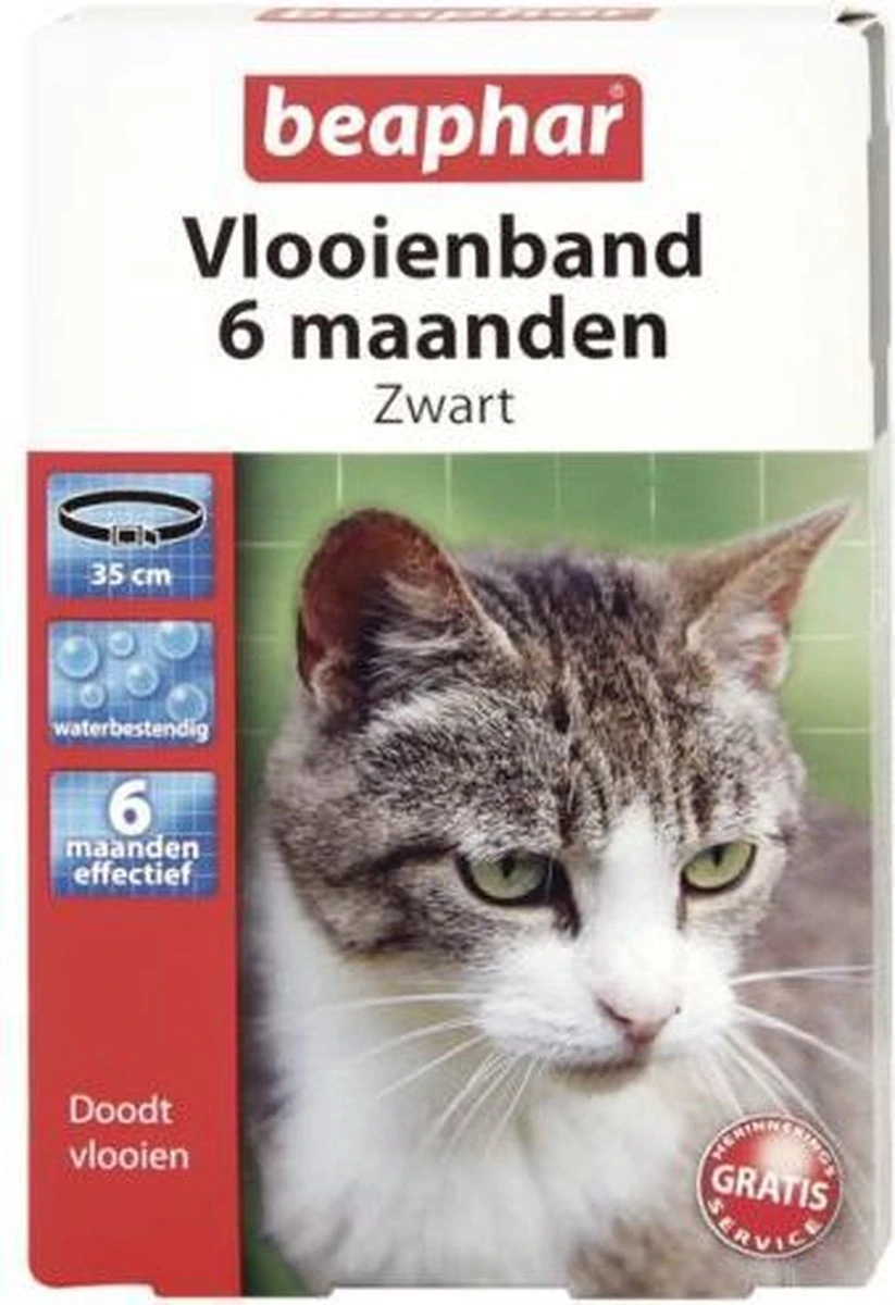 Beaphar Vlooienband - Wit - 1 Stuk 4 Beaphar Vlooienband - Wit - 1 Stuk - Afbeelding 2