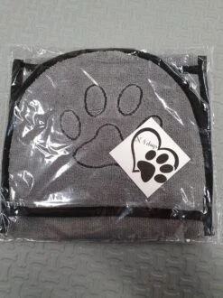 N4dogs – Hondenhanddoek – Honden Handdoek – Microvezel Handdoek – Handdoek Hond – Droogdoek Hond – Dierendeken – Sterk Absorberend – Handdoek Met Zakken - Grijs - 66 X 23 Cm -Dierenwinkel 899x1200 3