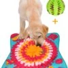 Snuffelmat 70x70cm Inclusief Rubberen Massage Bal & E-book - Speelmat Hond - Denkspel Hond - Puppy Speelgoed - Anti Schrok Mat - Honden Snoepjes - Cadeau Tip 1 Snuffelmat 70x70cm Inclusief Rubberen Massage Bal & E-book - Speelmat Hond - Denkspel Hond - Puppy Speelgoed - Anti Schrok Mat - Honden Snoepjes - Cadeau Tip -Dierenwinkel 946x1200
